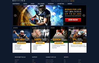 sports betting screenshot